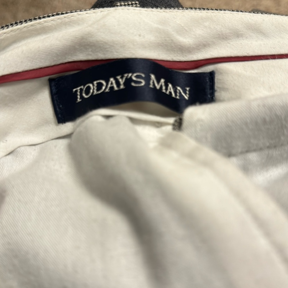 Todays Man 100% wool houndstooth pants - Picture 4 of 5